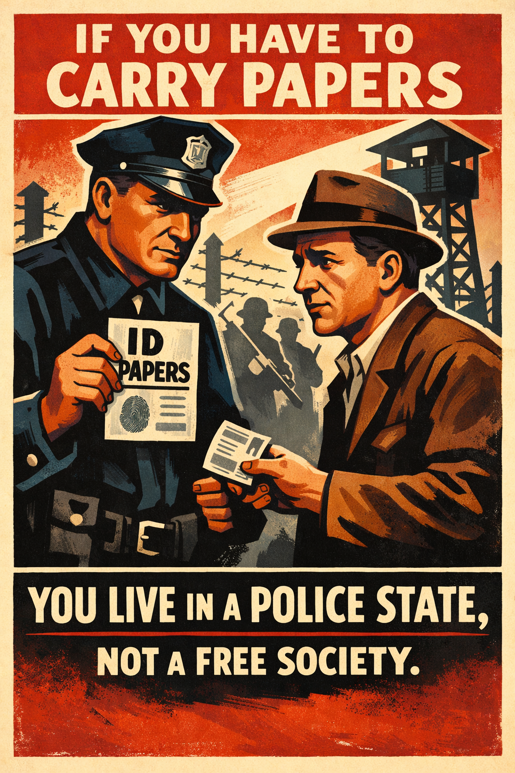 Promotional graphic slide 3: Abolish the Carceral State
